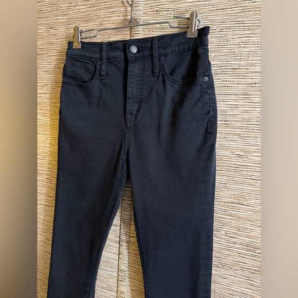 Madewell Curvy High-Rise Skinny Jeans Women’s Size 27 Black Denim - Picture 3 of 9